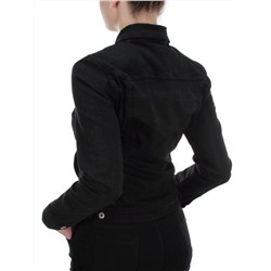 Y-1000 BLACK Куртка джинсовая женская MISS JUSTING (98% хлопок 2% эластан) размер L- 44 российский
