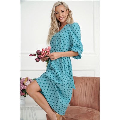 Платье Розетта (бирюзовое) П14114-45М