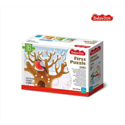 Пазл First Puzzle «Времена года. Зима» 16 элементов