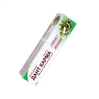 DANT KARMA Dental Cream HERBAL, Day To Day (ДАНТ КАРМА, Зубная паста ТРАВЯНАЯ, укрепляет десна, борется с микробами, Дэй Ту Дэй Кэр), 100 г.