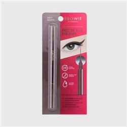 PRECISE SLIM EYELINER #SEXY BROWN, Browit by Nongchat (Подводка для глаз #КОРИЧНЕВАЯ, Бровит), 0,6 мл. - СРОК ГОДНОСТИ ДО 31 ОКТЯБРЯ 2024 ГОДА