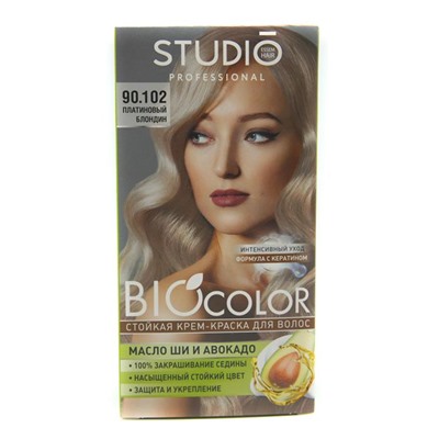 STUDIO  BIOCOLOR Крем-краска стойкая 90.102 платиновый блондин