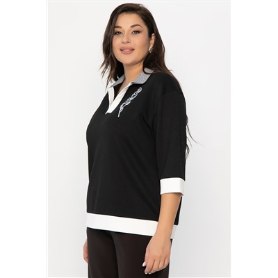 Блуза Алика (черная) Б14239-20М