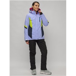 Горнолыжный костюм женский фиолетового цвета 02201F