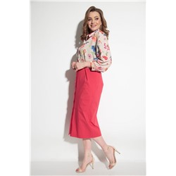 Michel chic 2055 розовый+цветы, Платье