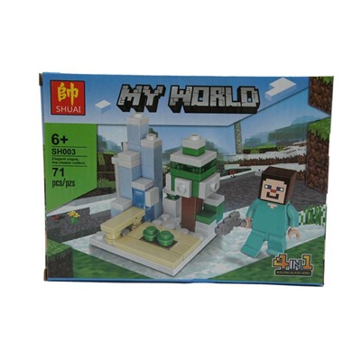 Конструктор MyWorld 71дет. 19*14см / коробка SH003-4