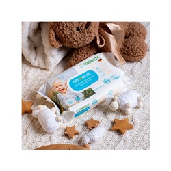Детские влажные салфетки 0+ SYNERGETIC Pure&Nature "Пантенол и овсяное молочко", 60 шт.