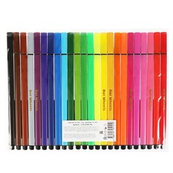 Фломастеры Хот Вилс, 24 цвета, трёхгранные