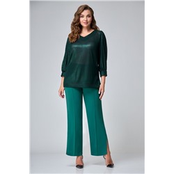 Мишель стиль 1070-1 изумруд, Брюки,  Блуза