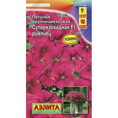 Петуния суперкаскадная румянец F1 (Аэлита)
