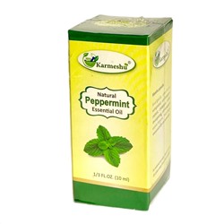PEPPERMINT Natural Essential Oil, Karmeshu (МЯТА ПЕРЕНАЯ натуральное эфирное масло, Кармешу), 10 мл.