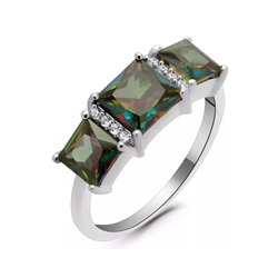 Кольцо из серебра мистик кварц, Сара