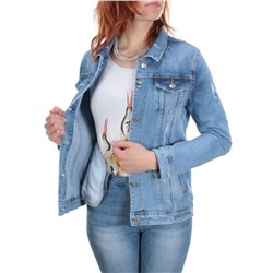 TB105 BLUE Куртка джинсовая женская (95% хлопок, 5% стрейч) размер S - 42/44 российский