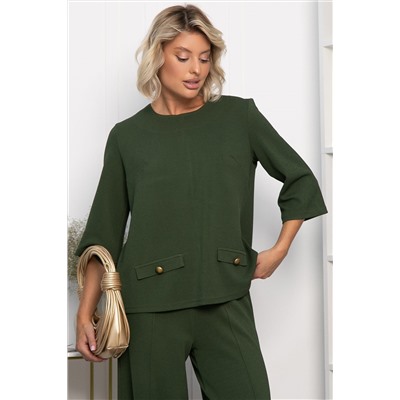 Костюм трикотажный Альберта (темно-зеленый) К14342-10М
