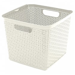 Корзина для хранения Keeplex Rattan 21 л, 29,5×29,5×27,5 см квадратная KL130410048 белое облако