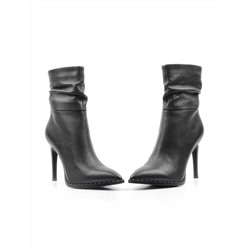 D18-327 BLACK Ботильоны женские (натуральная кожа, байка) размер 33