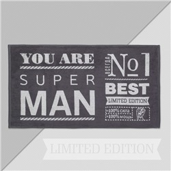 Полотенце махровое Этель "Super man" 50х90см, 100% хлопок, 420гр/м2