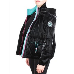 D003 BLACK Куртка демисезонная женская (100 гр. синтепон) размеры 48-50-52-54-56