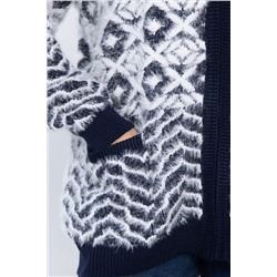 Свитер на молнии Сканди НЬЮ (синий) Б14402-20М