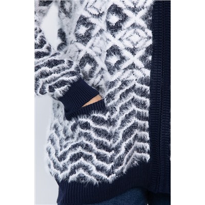 Свитер на молнии Сканди НЬЮ (синий) Б14402-20М