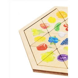Пазл деревянный «Овощи, фрукты, ягоды»