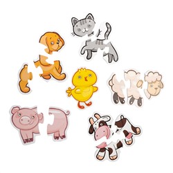 Мягкие пазлы-контуры для малышей «Домашние животные» серия Baby Toys