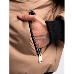 Бомбер-пилот бежевый