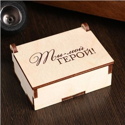 Камни для виски "Ты мой герой", в шкатулке, 6 шт