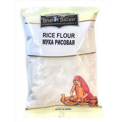 RICE FLOUR, Bharat Bazaar (РИСОВАЯ МУКА, Бхарат Базар), 500 г.