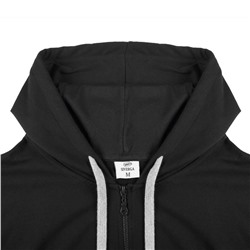 Толстовка на молнии с капюшоном Unit Siverga, черная