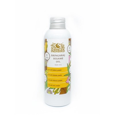 BRINGARAJ SESAME OIL Hair Oil, Indibird (БРИНГАРАДЖ КУНЖУТ Масло для волос, Индибёрд), 150 мл.