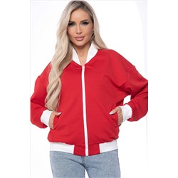 Бомбер "Городской вайб" (красный) Б8642