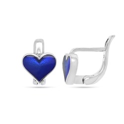 Серьги из серебра эмаль, Тсд43с