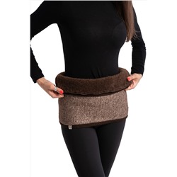 Пояс меховой эластичный ШОКОЛАД