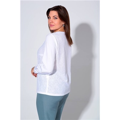 Liona Style 860 пепельно-голубой, Брюки,  Блуза,  Жилет