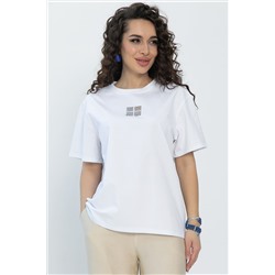 Футболка Аника (белая/коты) Б13493-20М