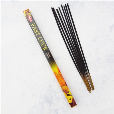 Hem Incense Sticks FAST LUCK (Благовония, привлекающие деньги БЫСТРАЯ УДАЧА, Хем), уп. 8 палочек.