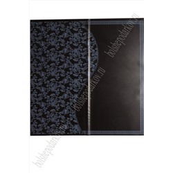 Пленка матовая для цветов "Цветочный узор" 58*58 см (20 шт) SF-2357, черный
