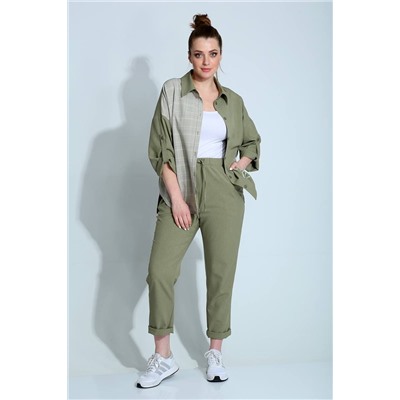 Liona Style 790 зеленый, Брюки,  Рубашка