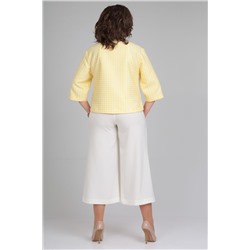 Michel chic 1335 желтый-белый, Брюки,  Жакет