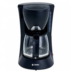 Кофеварка 600 Вт, 600 мл DELTA DL-8153 черная