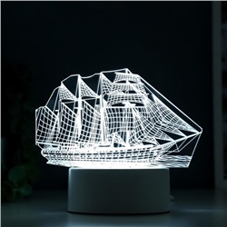 Светильник "Фрегат" LED белый от сети 9,5х15х16см