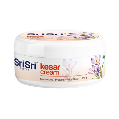 KESAR CREAM Sri Sri Tattva (Крем с шафраном, увлажняет, защищает, придает сияние коже, Шри Шри Таттва), 100 г.