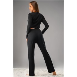 Женская пижама - тройка из ажурного хлопка Happyfox