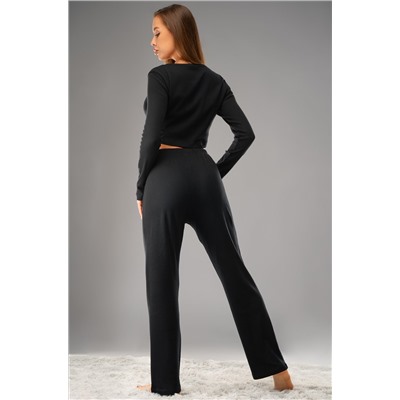 Женская пижама - тройка из ажурного хлопка Happyfox