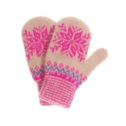 Варежки детские "Снежинка" 3 цвета 0608-14