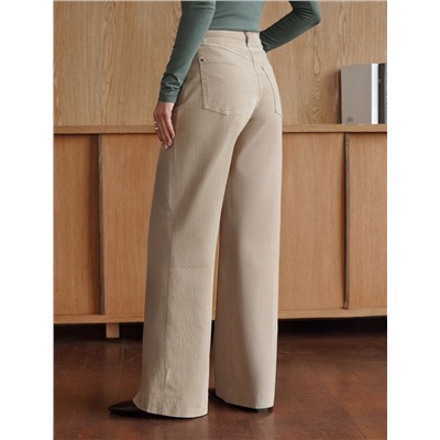 Брюки из эластичного микро-вельвета