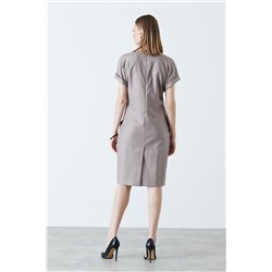 Nelva 5999 пепельно-коричневый, Платье