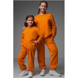 Костюм для девочки оверсайз из футера трехнитки Happyfox