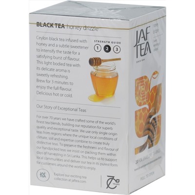 JAF TEA. Черный. С мёдом карт.пачка, 20 пак.